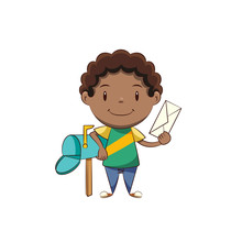 Boy And Mailbox Free Stock Photo - Public Domain Pictures