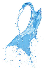 Poster - water splash isolated on a white background