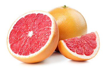 Sticker - Whole and sliced grapefruit