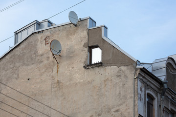 Wall Mural - the side of old building