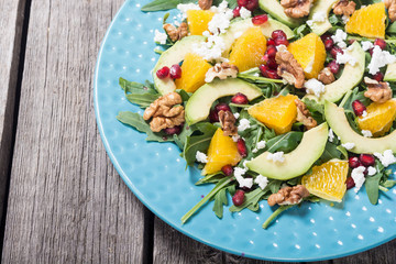 Wall Mural - Fruit avocado salad