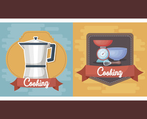 Poster - cooking utensils design