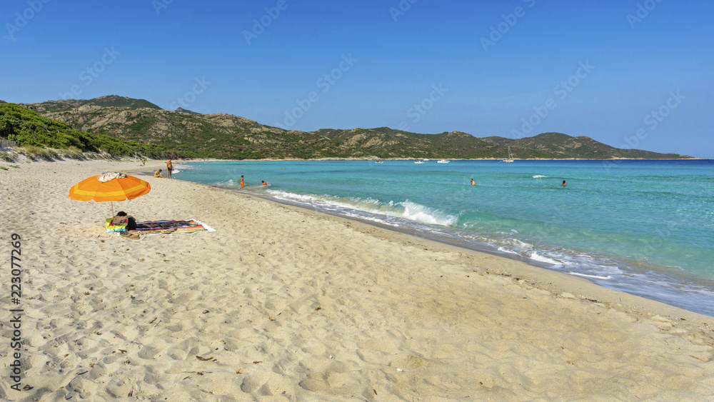 Door Stickers Plage Saleccia Corse Nikkel Art