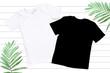 Black & White Unisex Tshirt Mockup