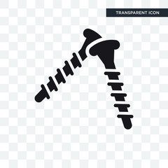 Wall Mural - Two Screws vector icon isolated on transparent background, Two Screws logo design