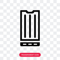 Poster - Smartphone Big Screen vector icon isolated on transparent background, Smartphone Big Screen logo design