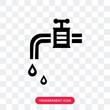 © vector_best - Faucet vector icon isolated on transparent background, Faucet logo design