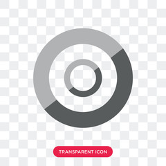 Poster - Wheel vector icon isolated on transparent background, Wheel logo design