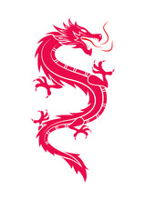 Chinese Dragon, Symbol Of Goodness, Power, Strength, Mythological Fantastic Creature.