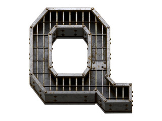 Sticker - Prison font.