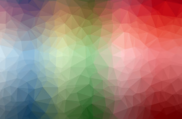 Illustration of red polygonal beautiful multicolor background.