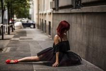 Street Ballet Redhead Dancer