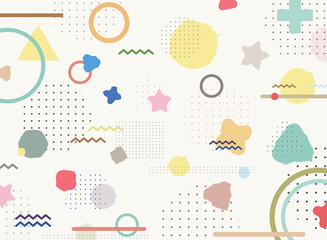 Wall Mural - abstract of colorful geometric pattern background.