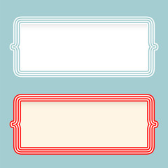 Vector concept for  printed materials, website, promotional materials. Two frames with brackets for fill your text.