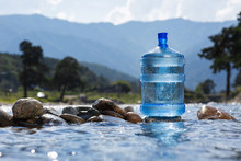 Natural Drinking Water In A Large Bottle