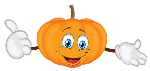 cute pumpkin character cartoon