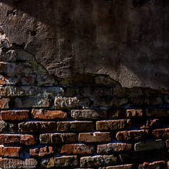 Wall Mural - old brick wall and plaster. Element of design.