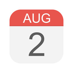 August 2 - Calendar Icon