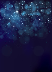 Wall Mural - vector night starry sky background.