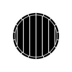 Barrel icon, silhouette, logo on white background