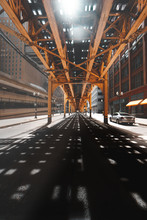 Road Under The Chicago Loop, Illinois, United States