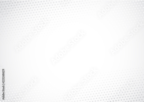 Modern Halftone white and grey background. Decorative web concept, banner, la...
