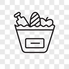 Grocery vector icon isolated on transparent background, Grocery logo design