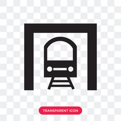 Sticker - Subway vector icon isolated on transparent background, Subway logo design