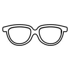 Wall Mural - eye glasses isolated icon