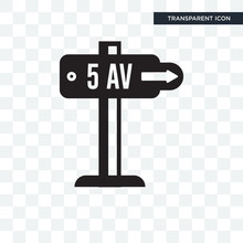 Fifth Avenue Vector Icon Isolated On Transparent Background, Fifth Avenue Logo Design