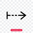 © Sabina Rahimova - Right arrow vector icon isolated on transparent background, Right arrow logo design