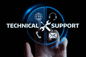 Wall Mural - technical support customer service business technology internet concept