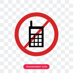 Wall Mural - Mobile phone vector icon isolated on transparent background, Mobile phone logo design