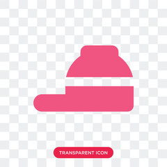 Sticker - Cap vector icon isolated on transparent background, Cap logo design