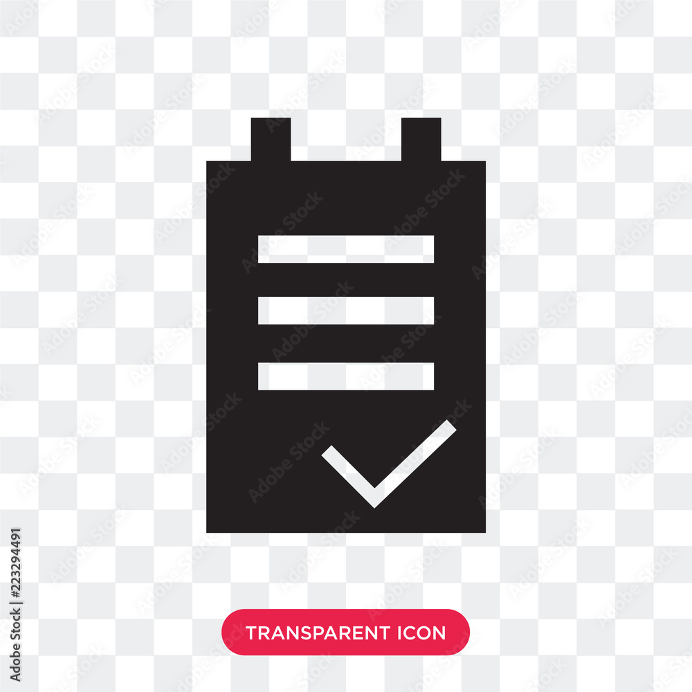 Task vector icon isolated on transparent background, Task logo design