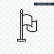 © VectorGalaxy - Flag vector icon isolated on transparent background, Flag logo design