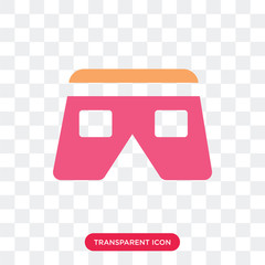 Poster - Shorts vector icon isolated on transparent background, Shorts logo design