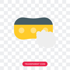 Poster - Sponge vector icon isolated on transparent background, Sponge logo design