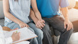 © Chinnapong - Patient couple consulting with doctor or psychologist on family men and women’s medical healthcare therapy, In vitro fertility IVF treatment for infertility, or STD sexual health concept