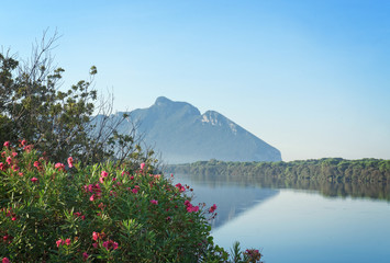 Wall Mural - View of Sabaudia lake - Circeo National Park - Latina Italy