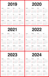 2021 2022 2023 2024 Calendar / Calendar For Years 2021 2022 2023 2024