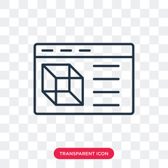 Canvas Print - Prototype vector icon isolated on transparent background, Prototype logo design
