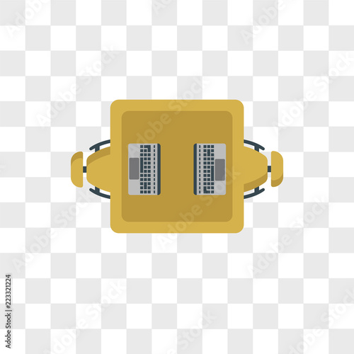 Fotografia, Obraz Work table vector icon isolated on transparent background, Work table logo desig