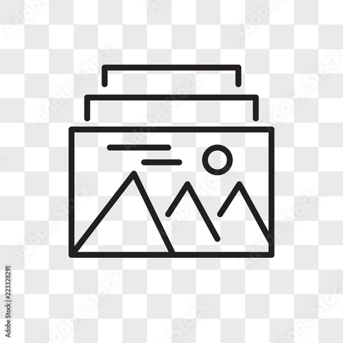 Fotografia  Mode vector icon isolated on transparent background, Mode logo design