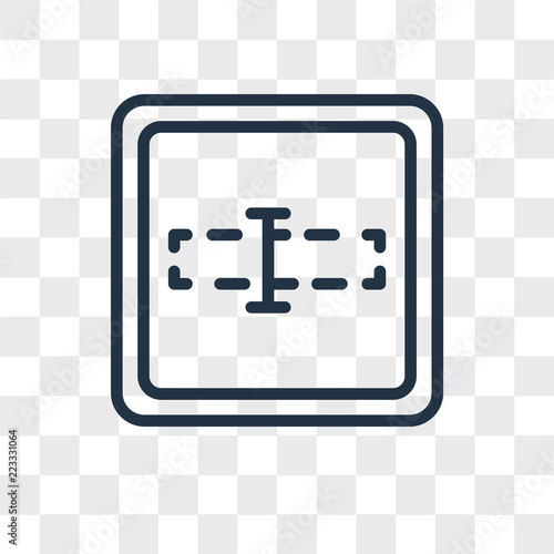 Foto  Input vector icon isolated on transparent background, Input logo design