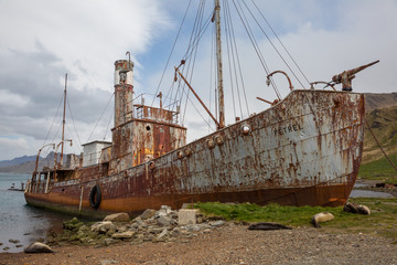 old fisher village n Antarctica