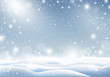 © ArtBackground - Winter background of falling snow Christmas card design vector illustration