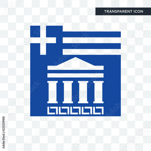 Greek Vector Icon Isolated On Transparent Background Greek Logo