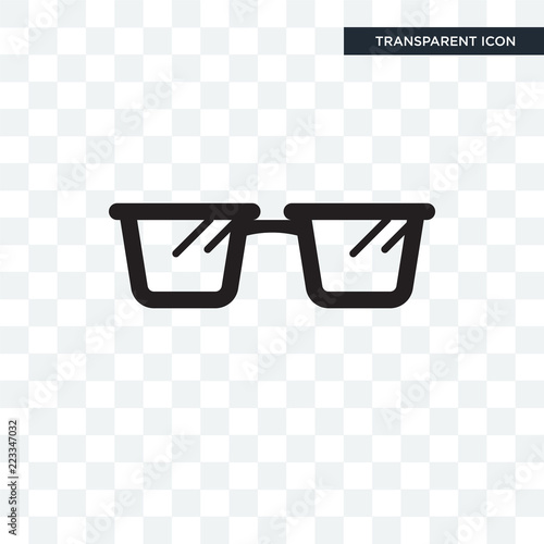 Fotografía Reading glasses vector icon isolated on transparent background, Reading glasses