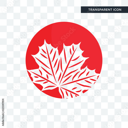 Canadian Leaf Vector Icon Isolated On Transparent Background Canadian Leaf Logo Design Buy This Stock Vector And Explore Similar Vectors At Adobe Stock Adobe Stock